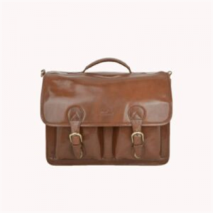 Vintage Brown Leather Satchel